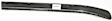 Front, Driver Side Bumper Trim, Black, Side Impact Strip