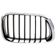 Passenger Side Grille Chrome Shell with Black Insert