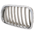 Driver Side Grille Chrome Shell with Silver Insert