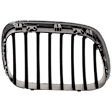 Driver Side Grille Chrome Shell with Silver Insert