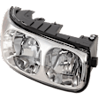 Passenger Side Headlight, with Bulb, Halogen, Clear Lens, Limited Model, with Fluted High Beam Surface