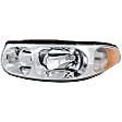 Driver Side Headlight, with Bulb, Halogen, Clear Lens, Limited Model, with Fluted High Beam Surface