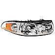 Passenger Side Headlight, with Bulb, Halogen, Clear Lens, Custom Model, with Smooth High Beam Surface