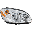 2006-2008 Buick Lucerne - Passenger Side Headlight, with Bulb, Halogen, Clear Lens, with 4-Bulb Type, CX Model