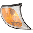 Passenger Side Corner Light, With Bulb(s), Halogen, Titanium Surround Trim, Sedan/Wagon