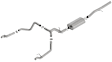 140771 Cat-Back Exhaust System, 6.2L, 8Cyl, Made of Stainless Steel, Touring Series
