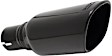 20161 Exhaust Tip - Polished black, Stainless Steel, Single, Direct Fit, Sold individually