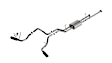 141024BC Cat-Back Exhaust System, Made of Stainless Steel