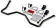 5521 Rear Sway Bar Kit, Cold Formed Steel, 1 in., Non-adjustable, Powdercoated Silver