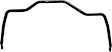 5555 Rear Sway Bar Kit, Cold Formed Steel, 1 1/4 in., Non-Adjustable, Powdercoated Silver