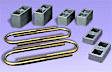6100 Suspension Block - Aluminum, Direct Fit, Set of 2