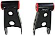 6425 Leaf Spring Shackles and Hangers - Direct Fit, 2-spring set