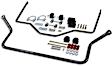 9904 Sway Bar Kit, Cold Formed Steel, Front 1 3/8 in. Rear 1 1/4 in., Non-adjustable, Powdercoated Silver