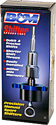 45163 Precision Sport Short Shifter Series Shifter - Stainless steel and blue anodized aluminum, Stainless Steel and Billet Aluminum, Manual, Direct Fit, Sold Individually