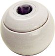 46110 Universal, Pro-Stick Series Shift Knob - White Plastic  Sold individually