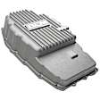 2018 Chevrolet Express 2500 - Deep, Transmission Pan, transmissionmfrcode : 8L90, Additional 3.5 Qts, Includes Magnetic Drain Plug/Temp Sensor Port/Mounting Hardware, Cast, Engraved Logo, Natural, Aluminum