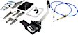 80775 Unimatic Series Shifter - Chrome, rubber boot, black handle, Chrome plated steel stick, steel components, Automatic, May Require Minor Modification, Sold Individually