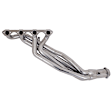 15190 Headers Long Tube, Silver Ceramic Coated, Made of Steel