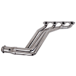 15190 Headers Long Tube, Silver Ceramic Coated, Made of Steel