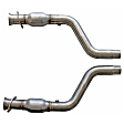 1796 Center-Pipe Aluminized Steel Exhaust Pipe, High Flow Short Mid Series