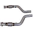 1796 Center-Pipe Aluminized Steel Exhaust Pipe, High Flow Short Mid Series