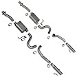 3001 Cat-Back Exhaust System, Made of Aluminized Steel, Vari Tune Series