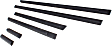 Front, Driver and Passenger Side Door Molding and Beltlines, Black, Sedan, E36 Body, Base Model