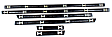 Front, Driver and Passenger Side Door Molding and Beltlines, Black, Sedan, E36 Body, Base Model