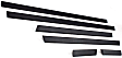 Front, Driver and Passenger Side Door Molding and Beltlines, Black, Base Model