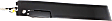Front, Driver Side Smooth Black Exterior Door Handle, With Key Hole