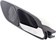 2000 BMW 328Ci - Front, Passenger Side Chrome Lever with Black Bezel Interior Door Handle, Without Door Lock Hole