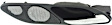 2000 BMW 328Ci - Front, Passenger Side Chrome Lever with Black Bezel Interior Door Handle, Without Door Lock Hole
