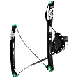 Front, Driver Side Window Regulator, Power, Without Motor, E46 Body, Sedan/Wagon