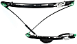 Front, Driver Side Window Regulator, Power, Without Motor, E46 Body, Sedan/Wagon