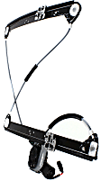 Front, Driver Side Power Window Regulator, With Motor