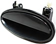 1999 Pontiac Grand Prix - Rear, Driver Side Smooth Black Exterior Door Handle, Without Key Hole
