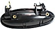 1999 Pontiac Grand Prix - Rear, Driver Side Smooth Black Exterior Door Handle, Without Key Hole