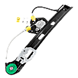 Rear, Passenger Side Window Regulator, Power, Without Motor, E46 Body, Sedan/Wagon