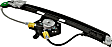 Rear, Driver Side Window Regulator, Power, Without Motor, E46 Body, Sedan/Wagon