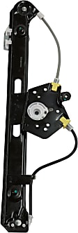 Rear, Driver Side Window Regulator, Power, Without Motor, E46 Body, Sedan/Wagon