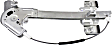 2000 Buick LeSabre - Rear, Passenger Side Power Window Regulator, With Motor