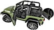 BTJK07R2 Cargo Mat, Molded Cargo Liner, Gray, Made of Polypropylene, BedTred for Jeep Series