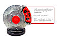 4261561R Classic Series - 11.29in. Cross Drilled and Slotted, Red Powdercoateded 2-Piston Caliper, 2-Wheel Set