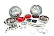 4262243R SS4 Series - 12in. Cross Drilled and Slotted, Red Powdercoated 2-Piston Caliper, 2-Wheel Set