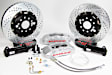 4301356S Pro Series - 14in. Cross Drilled and Slotted, Silver Powdercoated 6-Piston Caliper, 2-Wheel Set
