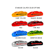 4301356S Pro Series - 14in. Cross Drilled and Slotted, Silver Powdercoated 6-Piston Caliper, 2-Wheel Set