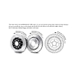 4301356S Pro Series - 14in. Cross Drilled and Slotted, Silver Powdercoated 6-Piston Caliper, 2-Wheel Set