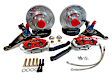 4301562R Classic Series 11in. Front 2-Piston Powdercoated Red Brake Conversion Kit