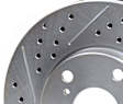 54090-020 Claw Performance-Rear Brake Disc, Cross-drilled and Slotted