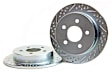 54165-020 Claw Performance-Rear Brake Disc, Cross-drilled and Slotted